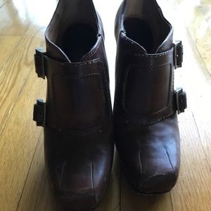 FRYE Booties with Buckle - Worn